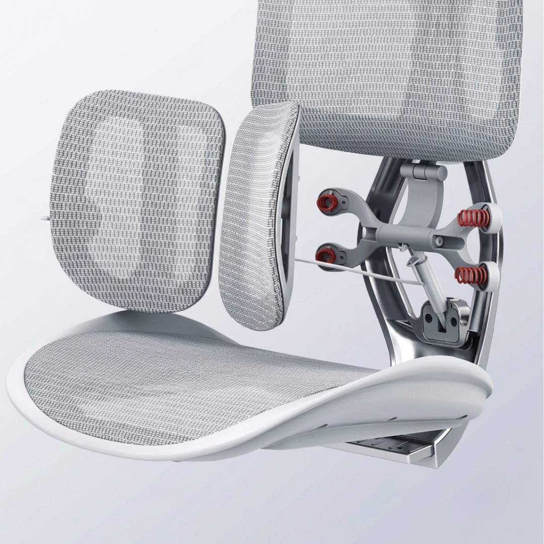 Ergo – Ergonomischer Premium-Bürostuhl mit Fußstütze