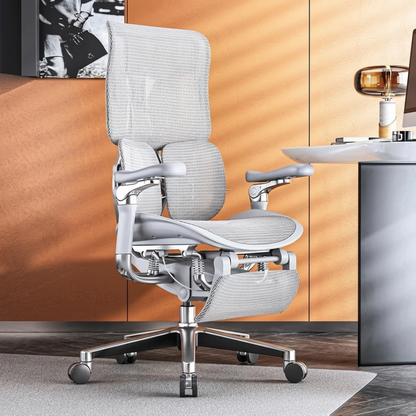 Ergo – Ergonomischer Premium-Bürostuhl mit Fußstütze